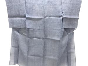 アンティーク　本場能登上布　縞織り出し着物